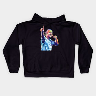 Haaland goal celebration v2 Kids Hoodie